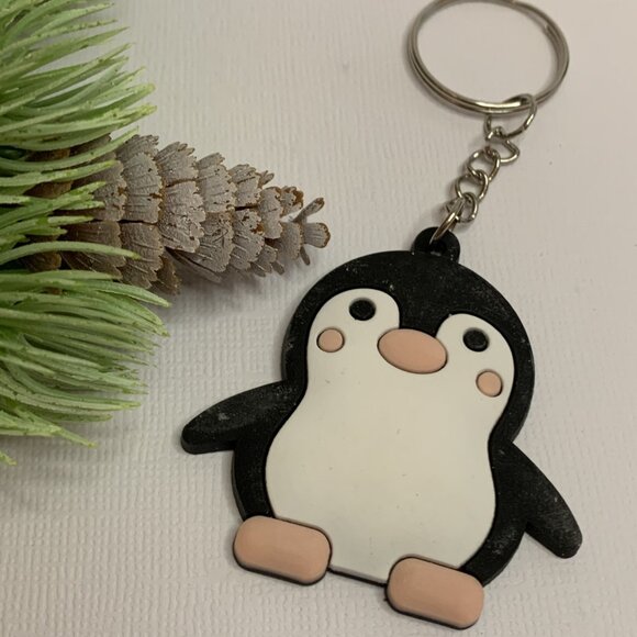 Penguin Key Chain, Penguin Backpack Tag, Gift Idea, Penguin Jewelry, Penguin - Picture 2 of 4